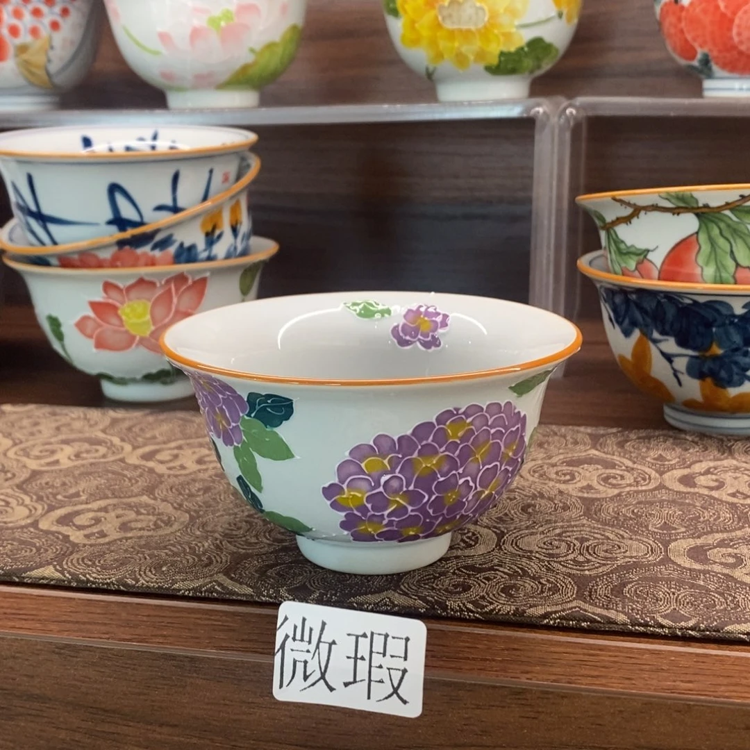 釉下彩老陶泥手工绘制