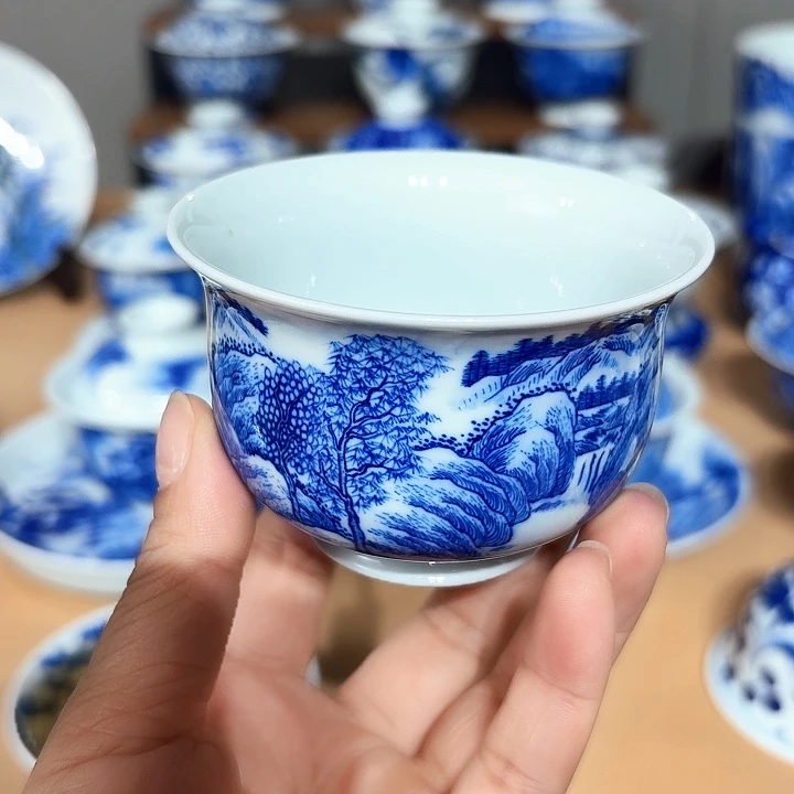 景德镇纯手工手绘单杯