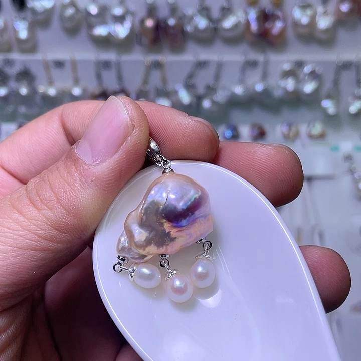 未镶嵌淡水珍珠颈饰02