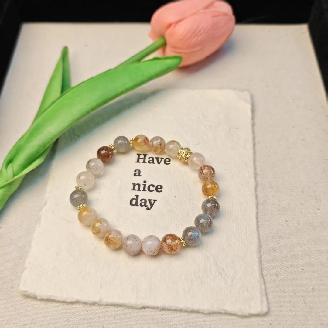 《月亮的超能力》黄塔晶水晶月光手链8+(多样发其一) SS99