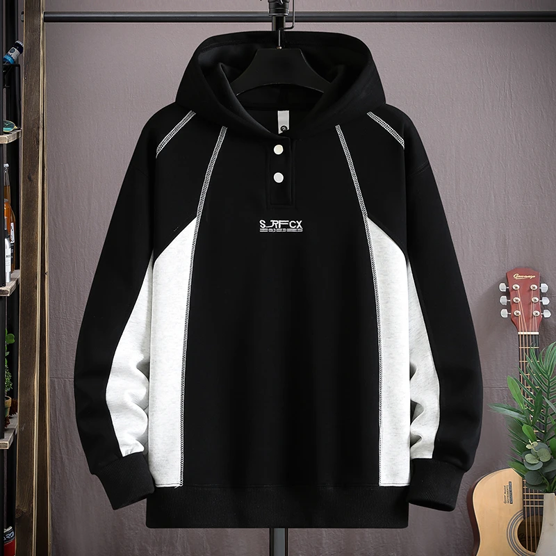 青少年男装帅气学生潮流套装2025新款冬季初中生男孩大童加绒卫衣