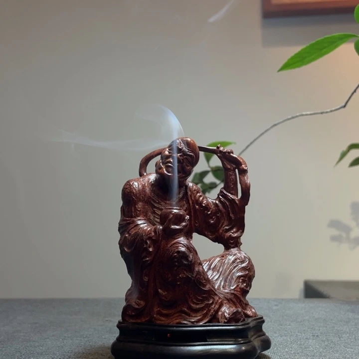 存***言木紫檀香炉工艺品