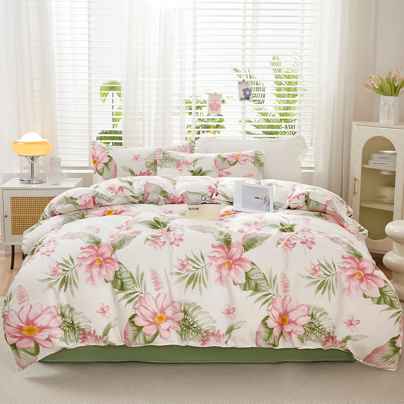 2x2.3米四件套双人大床秋冬款床品套件加厚毛2025新款斜纹