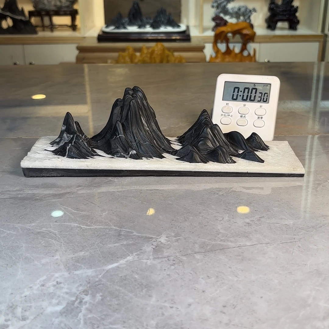 ****奚灵璧石手工雕刻奇石摆件