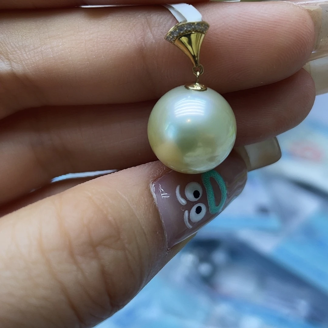 海水珍珠18K金镶嵌颈饰