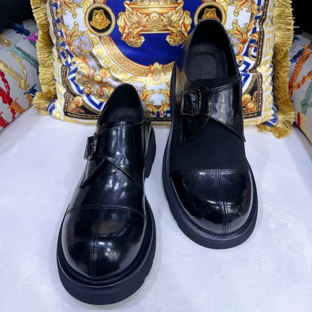 SH轻奢时尚高端男士商务拼皮大头休闲皮鞋 98518-26 98518-6