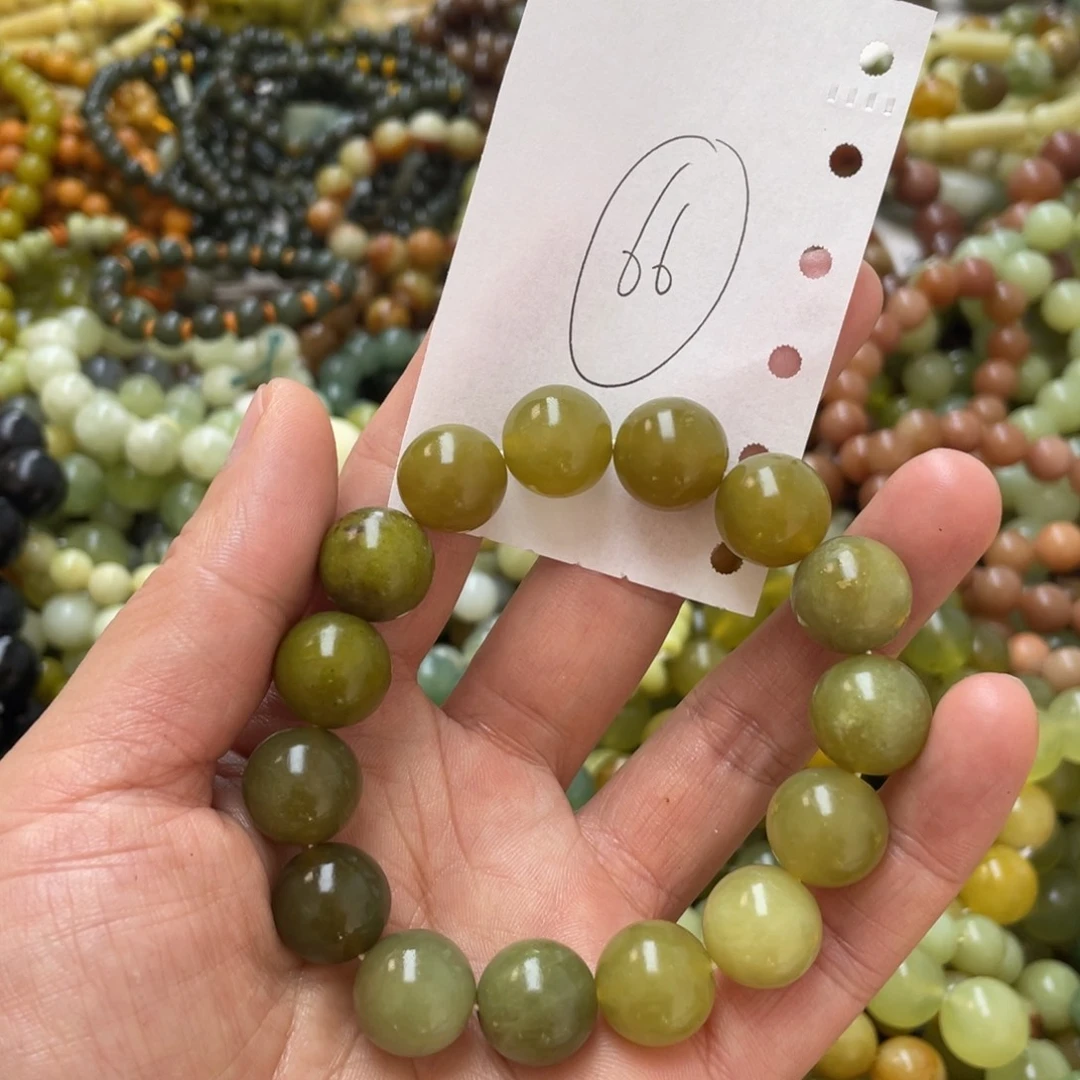 蛇纹石玉手链未镶嵌