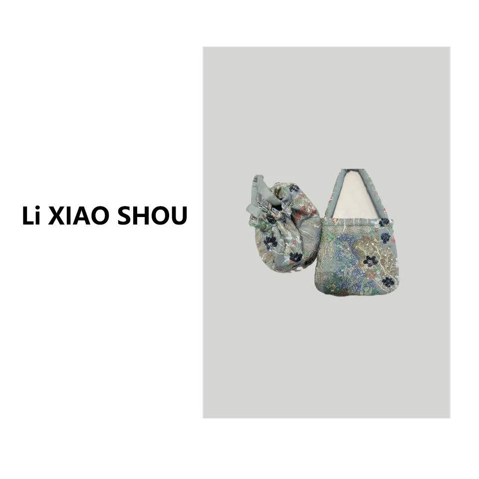 【李小瘦大码女装】马甲亮片手提高级包包1731