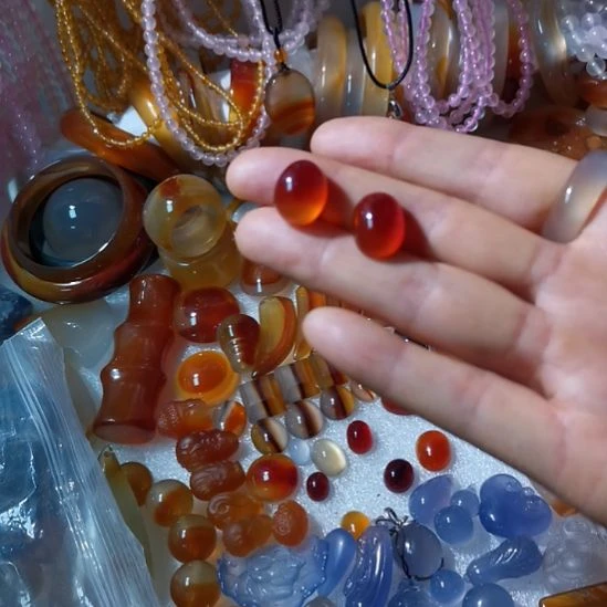 想***子玛瑙/玉髓未镶嵌简单