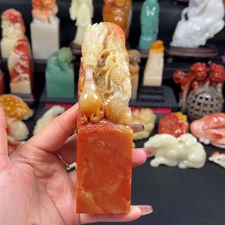 寿山石高山水冻石