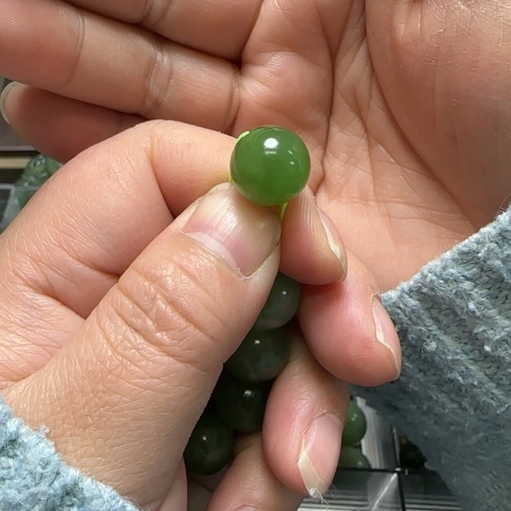 和田玉单珠未镶嵌