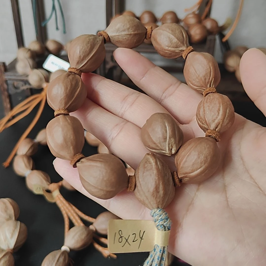 康***某手串/手链橄榄核1824梅林铁核+20个牛皮隔片