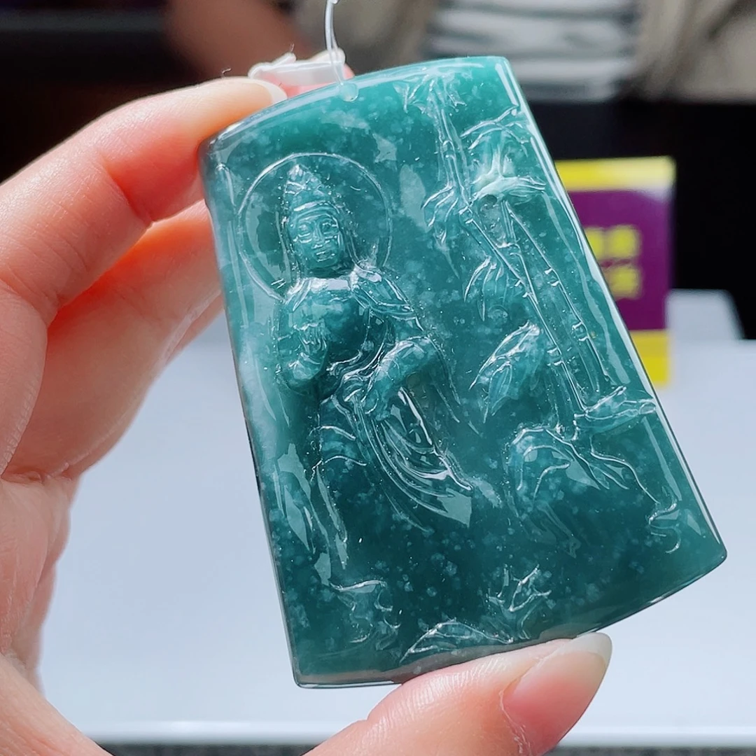 颈饰未镶嵌翡翠翡翠挂件观音