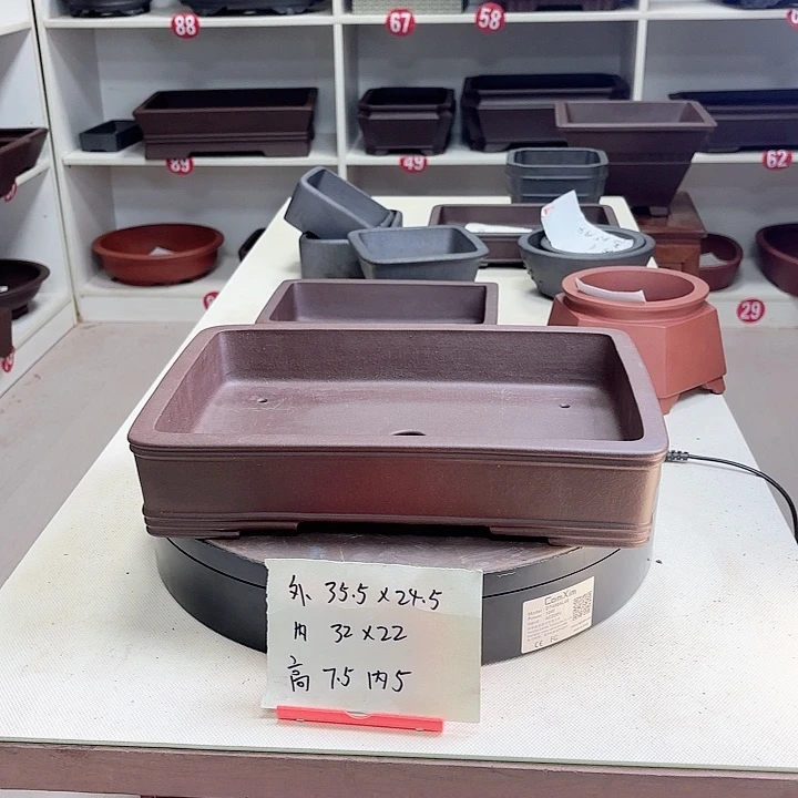 紫砂花盆鸿*五线小长方大