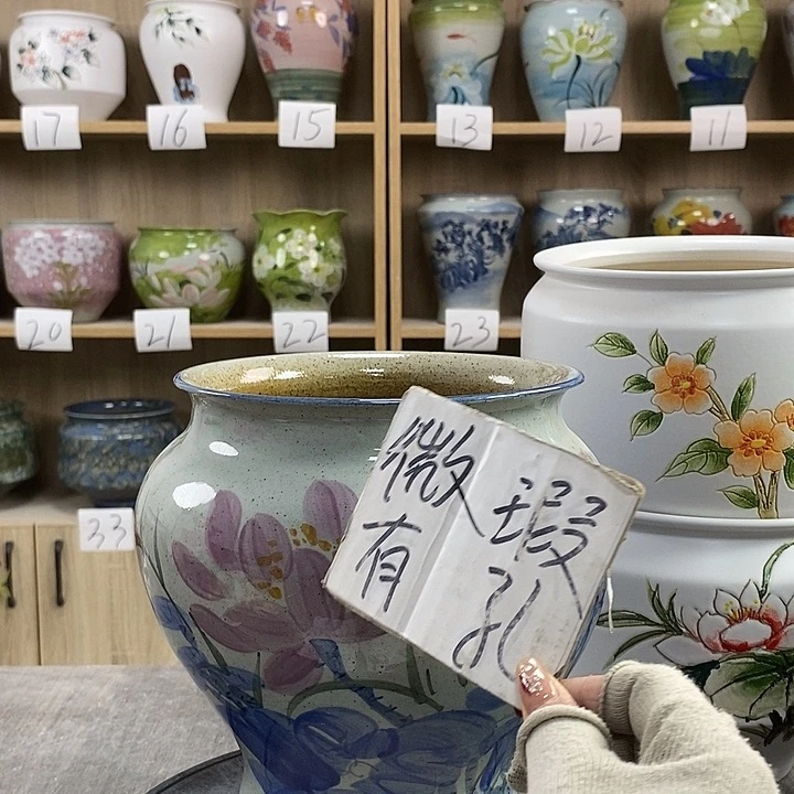 缸13xc景德镇陶瓷花盆