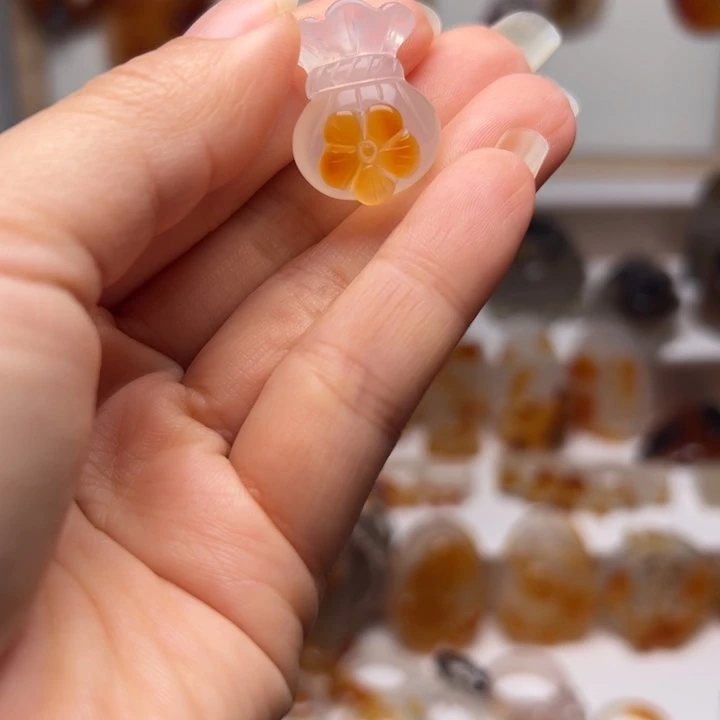 玛瑙/玉髓合金吊坠