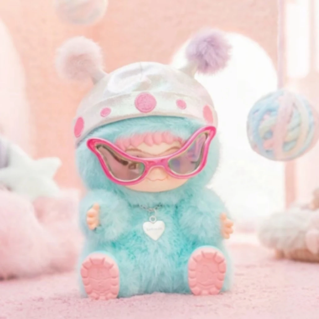 明星同款正版WAKUKU毛毛潮趣派对系列盲盒哇库库手办毛绒娃娃礼物