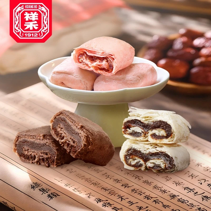 【非遗老字号】祥禾饽饽铺枣泥卷山楂卷巧克力卷传统中式糕点心零食