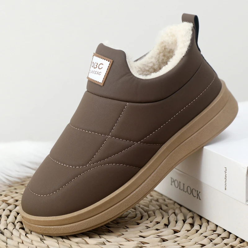 冬季女士加棉加厚雪地靴防滑厚底棉鞋面包鞋舒适大棉鞋防寒保暖