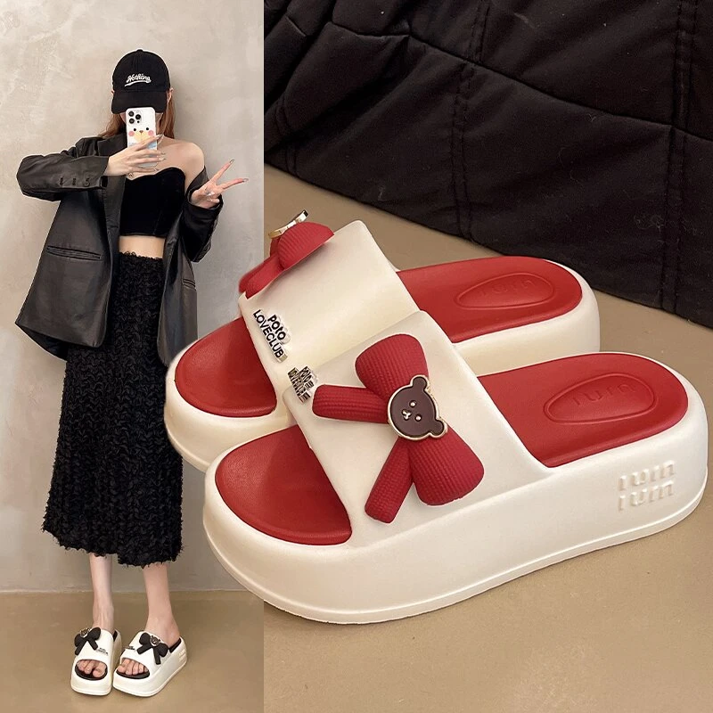 2025夏季新款凉拖鞋女时尚厚底增高外穿软底eva防滑室内轻便拖鞋