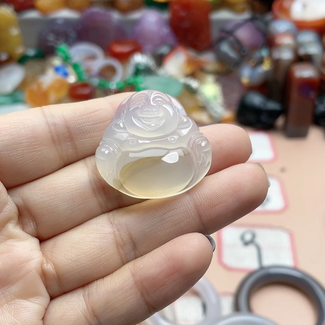 玛瑙/玉髓颈饰合金文*越