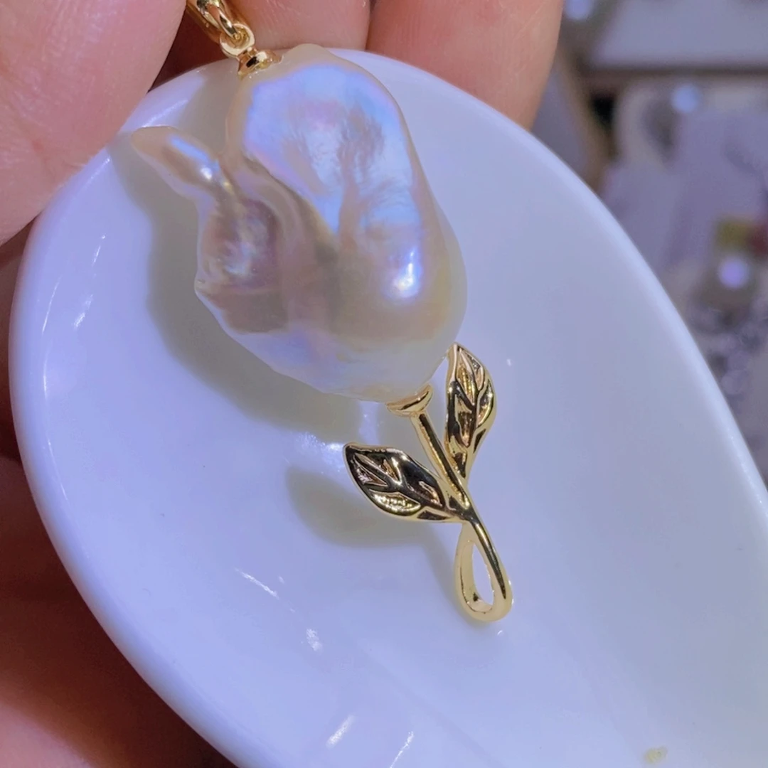 淡水珍珠天然淡水珍珠银S925镶嵌