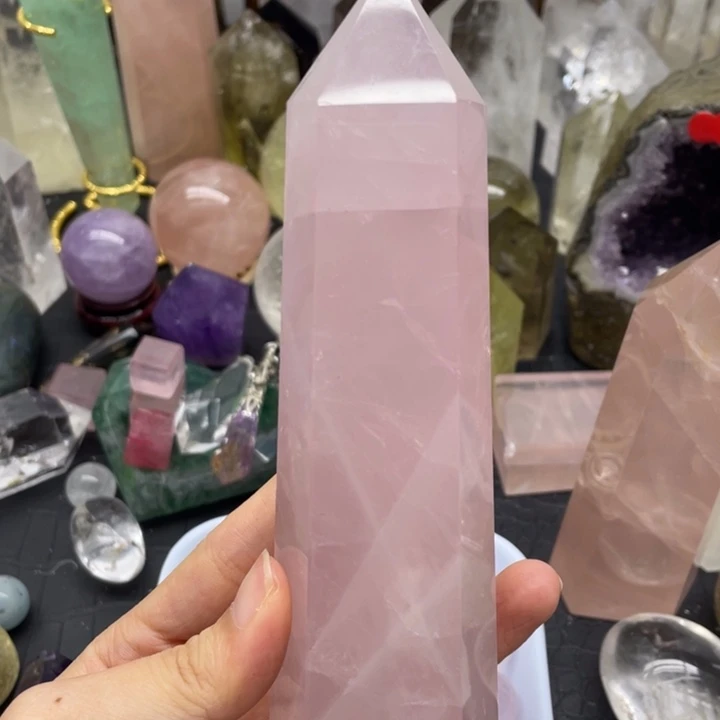 T***.发饰未镶嵌水晶粉柱9