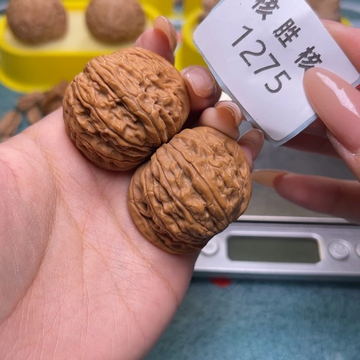文玩核桃把件磨盘37.1275