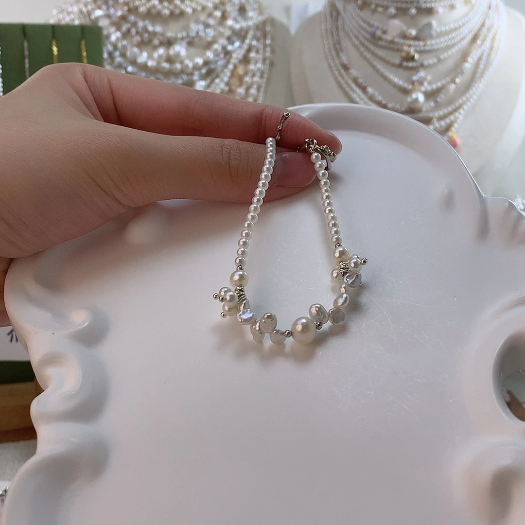 淡水珍珠手绳合金