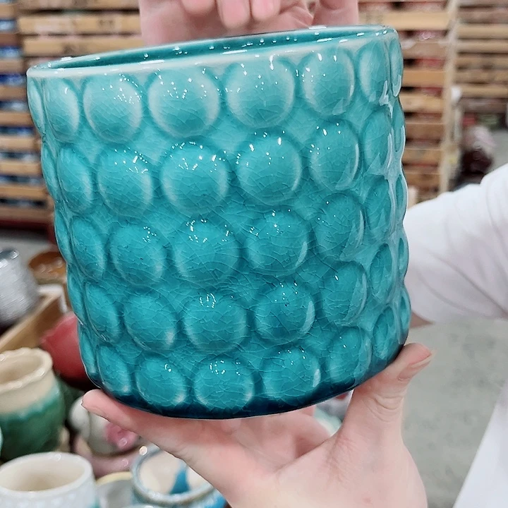 有孔.凑单10元陶瓷花盆发货！