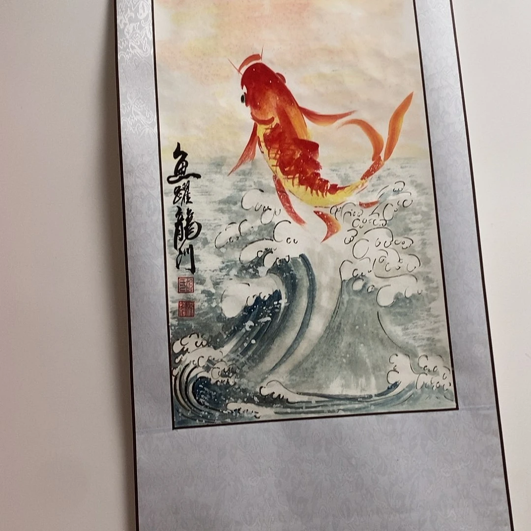 福***量国画34/68胡洪祥手绘挂轴