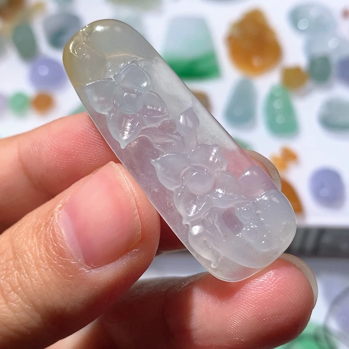 未镶嵌定制翡翠花牌