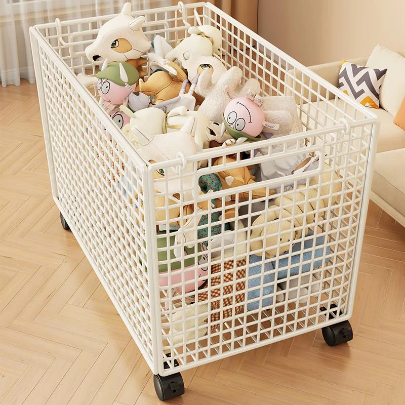 儿童玩具收纳筐家用大容量零食收纳箱客厅宝宝玩偶毛绒娃娃储物箱