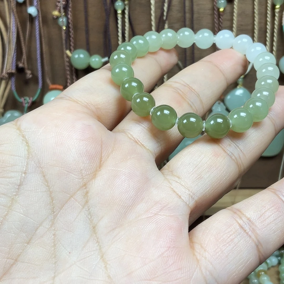 和田玉未镶嵌手串