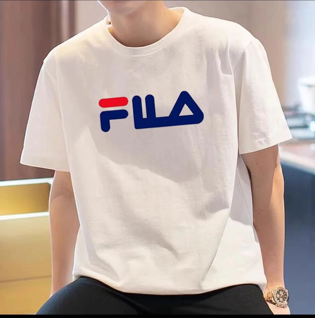 【清仓撤柜】斐家短袖 前胸大标 时尚情侣款 {发正标}