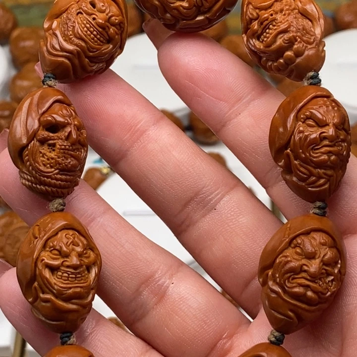 志***在橄榄核手串/手链橄榄核雕工艺