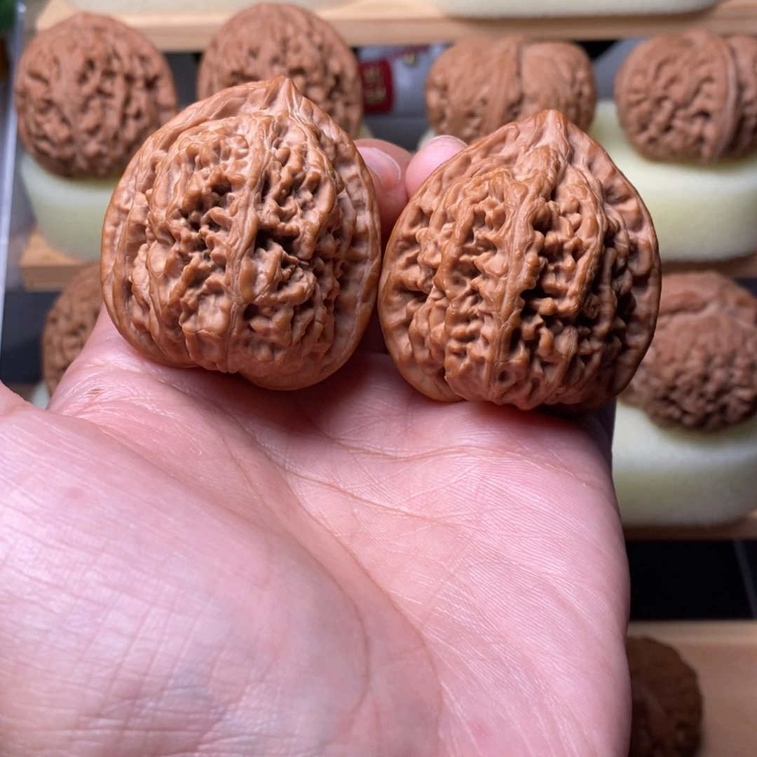 文玩核桃吊坠素*龙凤凰台41