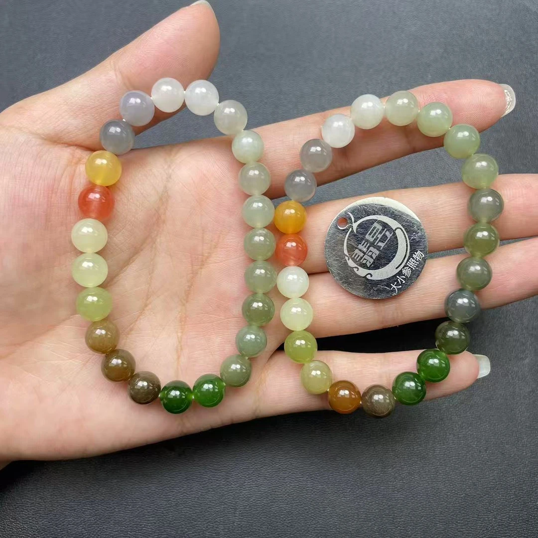 翡昱-SH20-50357-和田玉手串/约7+/约23颗/-多样性发其一-C