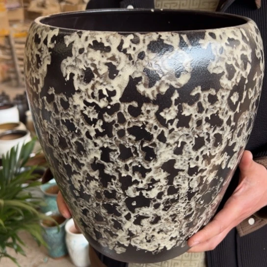 紫砂花盆高31口25————-