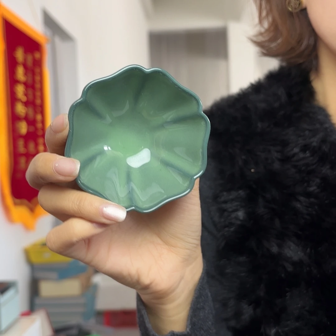 龙泉云间青瓷小米茶器