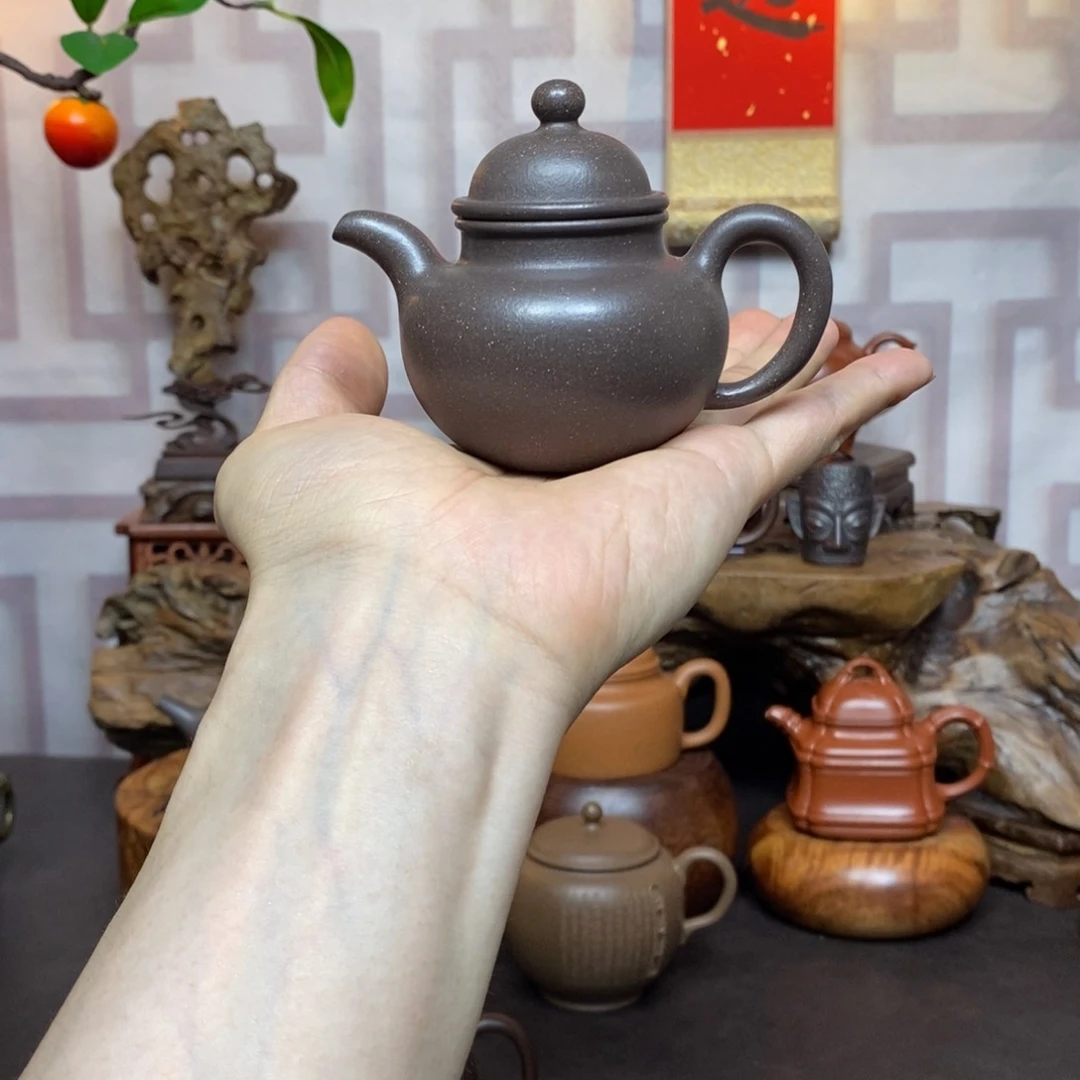 紫砂茶具蟹壳青小掇球