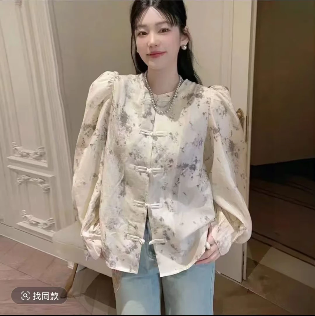 国风水墨画衬衣潮流