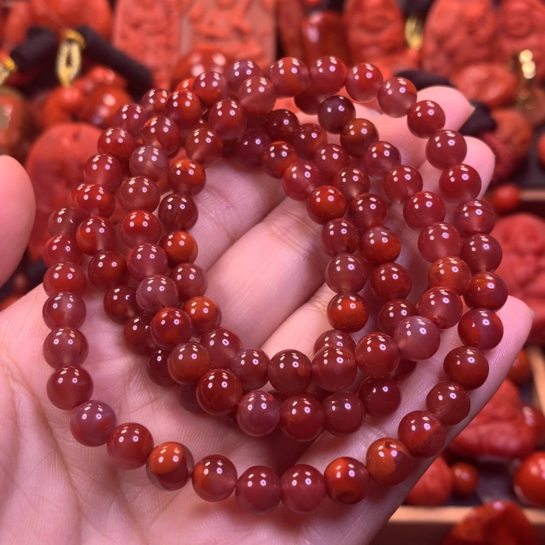 【闪购商品】未镶嵌多圈南红玛瑙