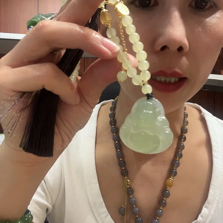 岫玉未镶嵌岫玉吊坠