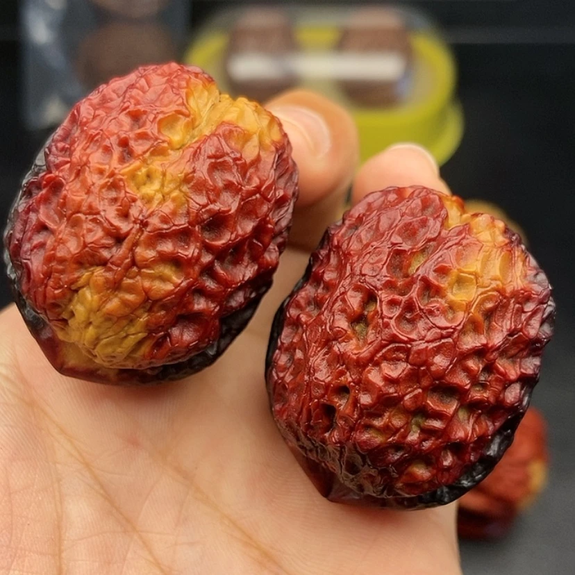 【闪购商品】把件文玩核桃41尺金蟒元宝