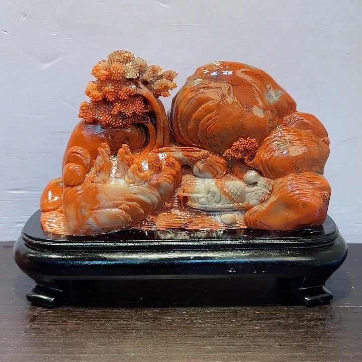 萧***达寿山石寿山石摆件精品