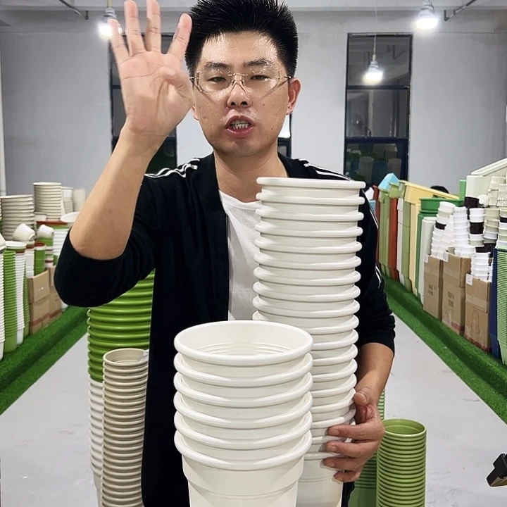 微瑕翻边口16高18白色6只无托