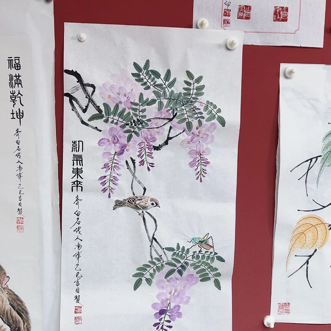 和***顺国画冯伟老师手绘国画作品慧