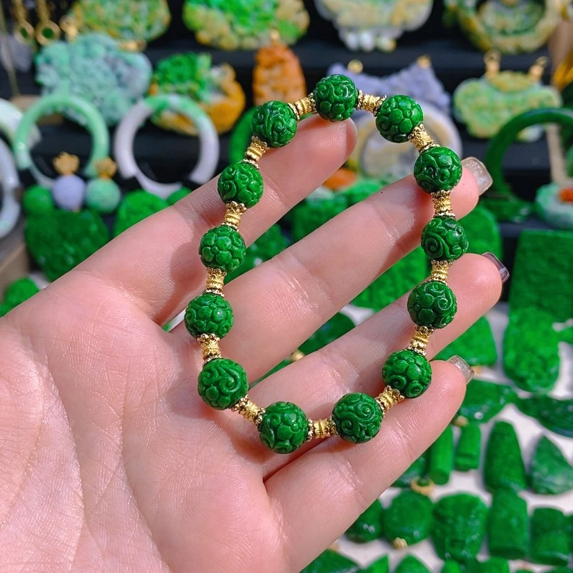 【闪购商品】翡翠套链未镶嵌手串