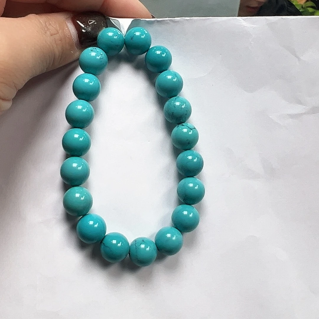未镶嵌绿松石手串卡10➕
